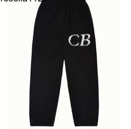 2024 Men's Pants Winter New Letter Jacquard Designer cp Cole Buxton Knit Trousers Men Women fashion brand Oversize