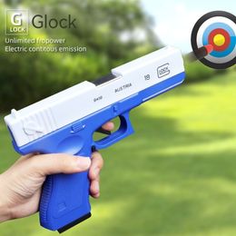 Pistol Manual EVA Soft Bullet Foam Darts Shell Ejection Toy Gun Blaster Firing With Silencer Bullets For Children Kid Adult CS Fighting Outdoor Games 004