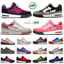 2024 Road Sta Men Women Running Shoes Sneaker Patent Leather Black White Pink Purple Blue Green Beige Suede Pastel Grey Skunk Mens Trainers Sports Sneakers size36-47