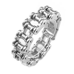 Bracelets Fashion Rock Mechanical Style Stainless Steel Braided Motorcycle Chain Bracelet Bangle Men Domineering Charm Party Biker Jewellery