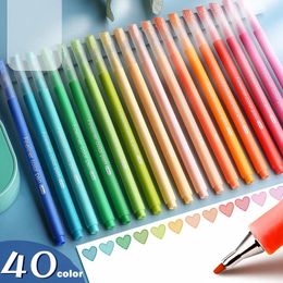 10pcs Multi Colour Gel Pens Set Macaron Sweet Salt Retro Colour Boligrafo Hand Account Marking Kawaii Art Stationery