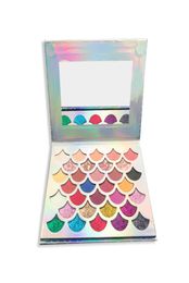 NO Label Makeup 32 Colours Mermaid Glitter Eyeshadows palette Make Up eyeshadow eye shadow palette Matte Glitter eyeshadow Make Up 8192621