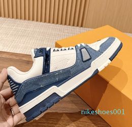 Sneakers Denim Canvas Leather Letter GAI Men Colored Casual Sneakers Box