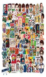 Pack of 100Pcs Whole The Big Bang Theory Stickers Waterproof Vintage Sticker For Luggage Laptop Skateboard Notebook Water Bott5764440