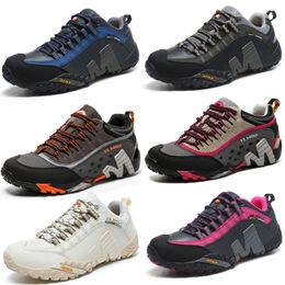 Men Climbing Hiking Shoes Work Safety Shoes Trekking Mountain Boots Non-slip Wear-resistant Breathable Outdoor Gear Sneaker