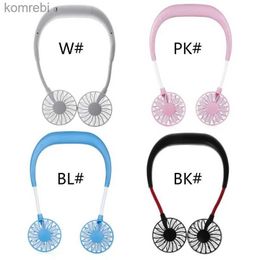 Electric Fans Hands Free Neck-Type Hanging Personal Fan With USB Cable Rechageable Portable Mi N0PFL240122