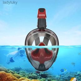 Diving Masks Profession Silicone Diving Mask Full Dry Double Floating Bead Waterproof Breathing Tube Swimming Training Snorkelling EquipmentL240122