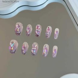 False Nails False Nails Nail Tips White Nail Tips Christmas Female Gift Girl uas postizas Q240122