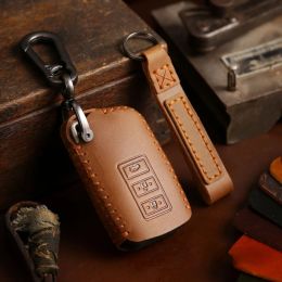 Retro Leather Car Key Case Cover Pouch Keychain for Lexus 300h 350 NX RX GS 250 IS250 350 ES300h Keyring Holder Fob Protector