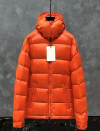 Orange Winter Jacket Mens Winter Coats Unisex Windbreaker Down Jacket Doudoune Warm Parka Fashion Women Puffer Jacket With Hooded8758664