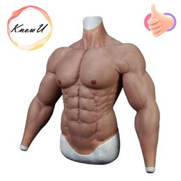 Costume Accessories-silicone Chest Enhancement Suit with Unicorn Arm Vein Vascular Muscle Display for Cosplay Jacket