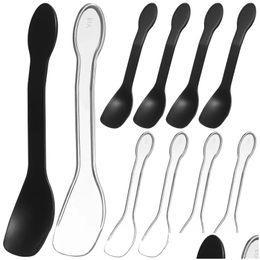 Spoons 200 Clear 3 85 Spoon Small Great Dessert Or Tasting Flatware Appetiser Drop Delivery Home Garden Kitchen Dining Bar Dhaih