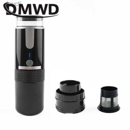 Coffee Makers Portable Wireless Coffee Powder Capsule Pump Machine Handheld Car Charging Travel Outdoor Electric Brew Espresso Maker Extracter YQ240122