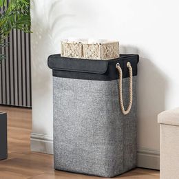Large Capacity Foldable With Handles Home Living Room Bathroom Dirty Clothes Storage Basket Freestanding Laundry Hampe 240118
