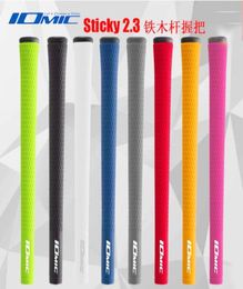 IOMIC STICKY 23 Golf grips High quality rubber Golf clubs grips 8 colors in choice 9 pcslot wood grips 9590567