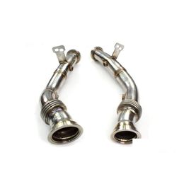 Cat-Back System Exhaust Pipe Stainless Steel Downpipe For Benz W205 C43 18-20 3.0T Amg Down Car Accessories Part Drop Delivery Automob Dh062