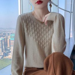 Women's Sweaters Spring Wool Sweater Women O-Neck Tops Fashion Clothes Autumn Winter Knitted Long Sleeve High Quality Female Pullover