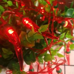 Strings Chili Pepper String Light Festive Battery-operated Led With Different Modes For Year