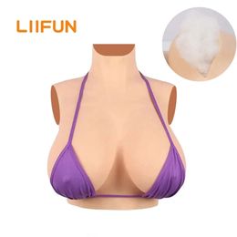 Costume Accessories Soft Cotton Top B C D F Cup Crossdressing Realistic Fake Breast Forms Boobs for Crossdressers Queen Shemale Transgender