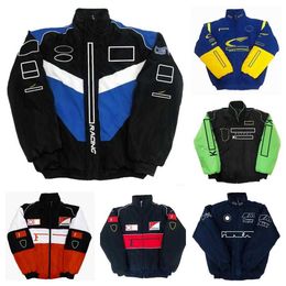 Men's New Jacket Formula One F1 Women's Jacket Coat Clothing Apparel Racing Full Embroidered Cotton Spot Sales Zuh1