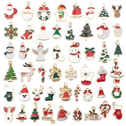 Christmas Decorations 50Pcs Wine Glass Markers Holiday Drink Marker Charms For Glasses Craft Supplies