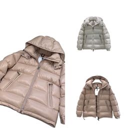 Women Designer Moncclairs Jackets Hoodie Down Glossy Thickened Bread Winter Body Warm Zip Coat Clothe