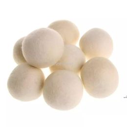 Other Laundry Products 7Cm Reusable Clean Ball Natural Organic Fabric Softener Premium Wool Dryer Balls Xu Drop Delivery Home Garden Dhnsf