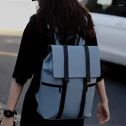 School Bags Vintage Women Man Business Backpack Waterproof A4 Book Bag Female Mochila Schoolbag For Teenage Girl Travel Rucksack Laptop