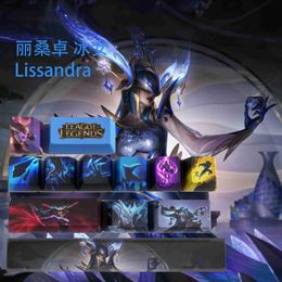 Keyboards Keyboards Lissandra keycaps League of Legends keycaps game keycaps OEM Profile 12keys PBT dye sub keycaps YQ240123