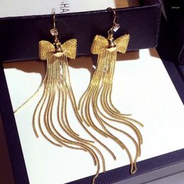 Dangle Earrings Luxury Tassel Women Bridal Drop Dangling Party Wedding Jewellery Gifts Vintage Glossy