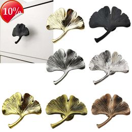 New Furniture Drawer Handle Cabinet Handles Ginkgo Leaf Cabinet Pulls Furniture Knobs Zinc Alloy Cupboard Wardrobe Door Hardware