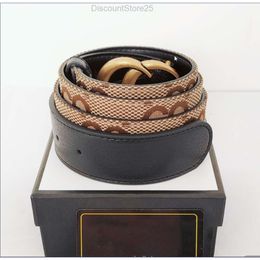 G Luxury TB H Belts Fashion FF Plaid Flower CD Striped Leather Belt Designer Mens And Womens High-quality 3.8CM With