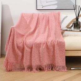 Blankets JBTP Home El Blanket Bedding Office Sofa Knitted Cover With Tassel Tapestry For Bed Aeroplane Travel Decor