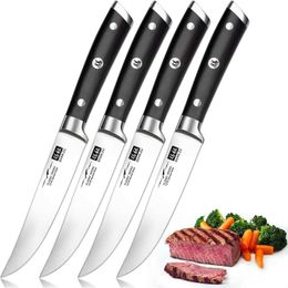 Camp Kitchen SHAN ZU Sharp Blade Steak Knives Set Outdoor BBQ Picnic Meat Cutter Tourist Knife CuteTool 4Pcs YQ240123