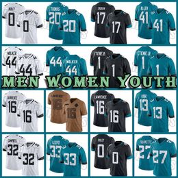 44 Travon Walker Trevor Lawrence Football Jerseys Travis Etienne Josh Allen Ridley Jacksonvilles Jaguarss K'Lavon Chaisson Evan Engram Devin Lloyd Tyson Campbell