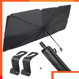 Other Care Cleaning Tools New Car Sunshade Retractable Sunsn Heat Insation Front Windshield Parasol Window Drop Delivery Automobiles M Dhhci