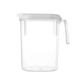 Hip Flasks 1800Ml Water Pitcher Fridge Door Heat Resistant Practical Beverage Home Kitchen Party Summer Ice Tea Cold Kettle With Lid D Dhuf4