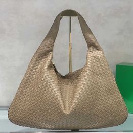 Women Handbags Leather Large Weave Hobo Designer Hop Intrecciato Calfskin Shoulder Crochet Underarm Capacity Bag Top Quality Internal Zipper Pocket sac