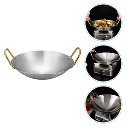 Double Boilers Stainless Steel Frying Pan Large Induction Versatile Skillet Cooktop Gas Stove Soup Cookware For