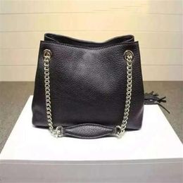Style Women Bag 100% Real Leather Purse High Quality Designer Handbags Genuine Leather Purse SOHO Bag Big Handbag SIZE 38256p