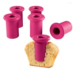 Baking Moulds Muffin Cake Hole DIY Pastry Cupcake Cored Remove Device Plunger Cutter Decorating Digging Holes Tools Easy To Use 6Pcs