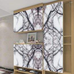 Wall Stickers Marble Pattern Self-adhesive Home Wardrobe Cabinet Decoration Renovation Film Waterproof Pvc Wallpaper 60x300cm