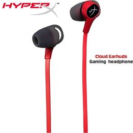 Headsets Original HyperX Cloud Earbuds Gaming Earbuds with Mic Immersive Wired In-game Audio In-Ear Headphone for Huawei gaming headset J240123