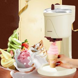 1000ml Mini Ice Cream Tools Fruit Soft Serve Machine for Home Electric DIY Kitchen Maker Fully Automatic Kid218o