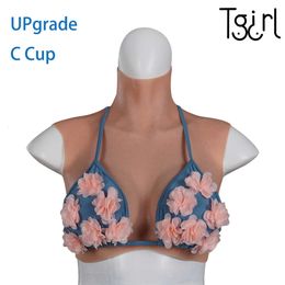 Tits Upgrade Realistic Silicone Breast Forms Crossdresser C Cup Fake Boobs Drag Queen Shemale Transgender Cosplay for Men