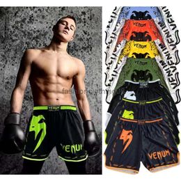 2024SS Men's Shorts Training Muay Thai Fighting Fitness Combat Sports Pants Printed Boxing Clothing Mma Sweatpants Pretorian Boxeo