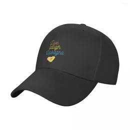 Ball Caps Live Laugh Lasagna - Positive Italian Kitchen And Lovers Baseball Cap Trucker Designer Man Hat Women'S