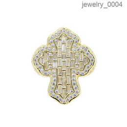 New Arrive Cross Finger Ring Iced Out Cubic Zircon Prong Setting Cz Fashion Luxulry Men Boy Hip Hop Jewelry VQ14