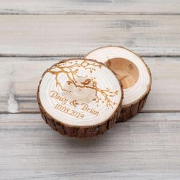 Display Personalized Wedding Ring Bearer Box Rustic Wedding Wood Ring Box Holder Custom Proposal Ring Holder Rustic Wooden Ring Box