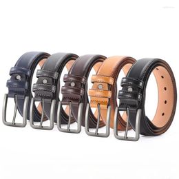 Belts Men's Belt Pin Buckle Retro TPU High-end Simple Casual Pants For Men Designer Luxury